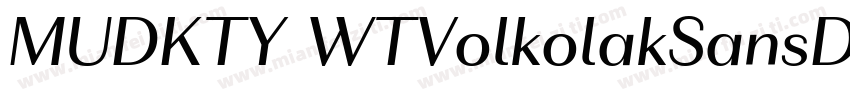 MUDKTY WTVolkolakSansDisplay Regula字体转换